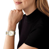 Buy Shop Michael Kors Lennox Three-Hand White Dial Two Tone Steel Strap Watch for Women - MK7464 USA Online