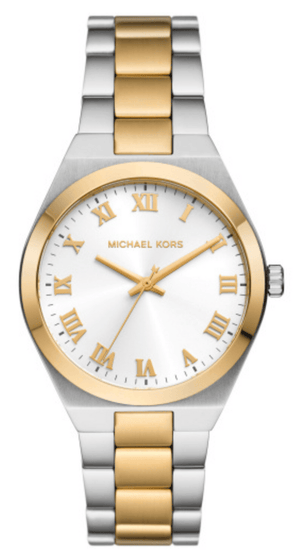 Buy Shop Michael Kors Lennox Three-Hand White Dial Two Tone Steel Strap Watch for Women - MK7464 USA Online