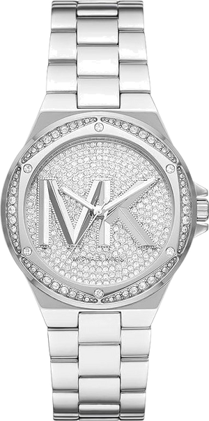 Buy Shop Michael Kors Lennox Quartz Silver Dial Silver Steel Strap Watch For Women - MK7234 USA Online
