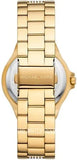 Buy Shop Michael Kors Lenox Three Hand Silver Dial Gold Steel Strap Watch For Women - MK7361 USA Online