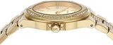 Buy Shop Michael Kors Lenox Three Hand Silver Dial Gold Steel Strap Watch For Women - MK7361 USA Online