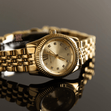 Buy Shop Michael Kors Lexington Analog Gold Dial Gold Steel Strap Watch for Women - MK4741 USA Online