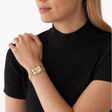 Buy Shop Michael Kors Lexington Analog Gold Dial Gold Steel Strap Watch for Women - MK4741 USA Online