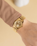 Buy Shop Michael Kors Lexington Analog Gold Dial Gold Steel Strap Watch for Women - MK4741 USA Online