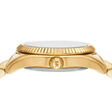 Buy Shop Michael Kors Lexington Analog Gold Dial Gold Steel Strap Watch for Women - MK4741 USA Online