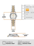 Buy Shop Michael Kors Lexington Analog Silver Dial Two Tone Steel Strap Watch for Women - MK4740 USA Online