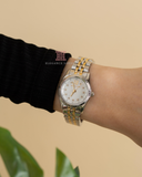 Buy Shop Michael Kors Lexington Analog Silver Dial Two Tone Steel Strap Watch for Women - MK4740 USA Online