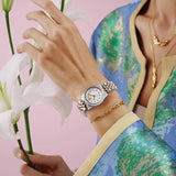 Buy Shop Michael Kors Lexington Analog Silver Dial Two Tone Steel Strap Watch for Women - MK4740 USA Online