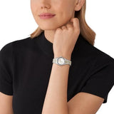 Buy Shop Michael Kors Lexington Analog Silver Dial Two Tone Steel Strap Watch for Women - MK4740 USA Online