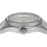 Buy Shop Michael Kors Lexington Analog Silver Dial Two Tone Steel Strap Watch for Women - MK4740 USA Online