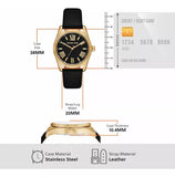 Buy Shop Michael Kors Lexington Black Dial Black Leather Strap Watch For Women - MK4748 USA Online