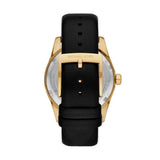 Buy Shop Michael Kors Lexington Black Dial Black Leather Strap Watch For Women - MK4748 USA Online