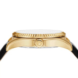 Buy Shop Michael Kors Lexington Black Dial Black Leather Strap Watch For Women - MK4748 USA Online
