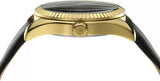 Buy Shop Michael Kors Lexington Black Dial Black Leather Strap Watch For Women - MK4748 USA Online