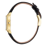 Buy Shop Michael Kors Lexington Black Dial Black Leather Strap Watch For Women - MK4748 USA Online
