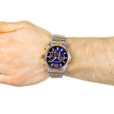Buy Shop Michael Kors Lexington Blue Dial Two Tone Steel Strap Watch for Men - MK8412 USA Online