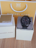 Buy Shop Michael Kors Lexington Chronograph Black Dial Black Steel Strap Watch for Men - MK8320 USA Online