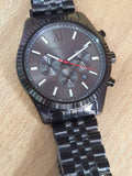 Buy Shop Michael Kors Lexington Chronograph Black Dial Black Steel Strap Watch for Men - MK8320 USA Online