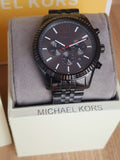 Buy Shop Michael Kors Lexington Chronograph Black Dial Black Steel Strap Watch for Men - MK8320 USA Online