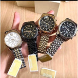 Buy Shop Michael Kors Lexington Chronograph Black Dial Black Steel Strap Watch for Men - MK8320 USA Online