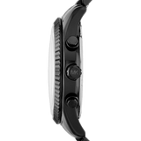 Buy Shop Michael Kors Lexington Chronograph Black Dial Black Steel Strap Watch for Men - MK8320 USA Online