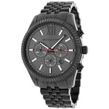 Buy Shop Michael Kors Lexington Chronograph Black Dial Black Steel Strap Watch for Men - MK8320 USA Online