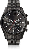 Buy Shop Michael Kors Lexington Chronograph Black Dial Black Steel Strap Watch for Men - MK8320 USA Online