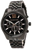Buy Shop Michael Kors Lexington Chronograph Black Dial Black Steel Strap Watch For Men - MK8467 USA Online