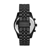 Buy Shop Michael Kors Lexington Chronograph Black Dial Black Steel Strap Watch For Men - MK8467 USA Online