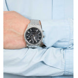 Buy Shop Michael Kors Lexington Chronograph Black Dial Black Steel Strap Watch For Men - MK8602 USA Online