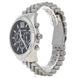 Buy Shop Michael Kors Lexington Chronograph Black Dial Black Steel Strap Watch For Men - MK8602 USA Online