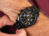 Buy Shop Michael Kors Lexington Chronograph Black Dial Black Steel Strap Watch for Men - MK8603 USA Online