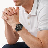 Buy Shop Michael Kors Lexington Chronograph Black Dial Black Steel Strap Watch for Men - MK8603 USA Online