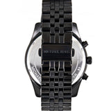 Buy Shop Michael Kors Lexington Chronograph Black Dial Black Steel Strap Watch for Men - MK8603 USA Online