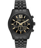 Buy Shop Michael Kors Lexington Chronograph Black Dial Black Steel Strap Watch for Men - MK8603 USA Online