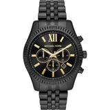 Buy Shop Michael Kors Lexington Chronograph Black Dial Black Steel Strap Watch for Men - MK8603 USA Online