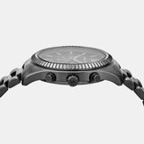 Buy Shop Michael Kors Lexington Chronograph Black Dial Black Steel Strap Watch for Men - MK9154 USA Online