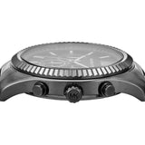 Buy Shop Michael Kors Lexington Chronograph Black Dial Black Steel Strap Watch for Men - MK9154 USA Online