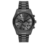 Buy Shop Michael Kors Lexington Chronograph Black Dial Black Steel Strap Watch for Men - MK9154 USA Online