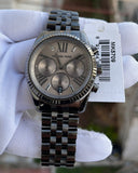 Buy Shop Michael Kors Lexington Chronograph Black Dial Black Steel Strap Watch For Women - MK5709 USA Online