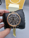 Buy Shop Michael Kors Lexington Chronograph Black Dial Two Tone Steel Strap Watch for Men - MK8561 USA Online