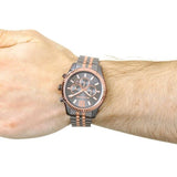 Buy Shop Michael Kors Lexington Chronograph Black Dial Two Tone Steel Strap Watch for Men - MK8561 USA Online