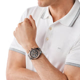 Buy Shop Michael Kors Lexington Chronograph Black Dial Two Tone Steel Strap Watch for Men - MK8561 USA Online