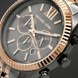 Buy Shop Michael Kors Lexington Chronograph Black Dial Two Tone Steel Strap Watch for Men - MK8561 USA Online