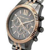 Buy Shop Michael Kors Lexington Chronograph Black Dial Two Tone Steel Strap Watch for Men - MK8561 USA Online