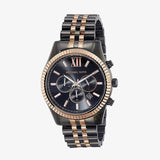 Buy Shop Michael Kors Lexington Chronograph Black Dial Two Tone Steel Strap Watch for Men - MK8561 USA Online