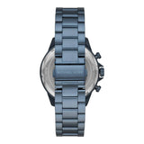 Buy Shop Michael Kors Lexington Chronograph Blue Dial Blue Steel Strap Watch for Men - MK8480 USA Online