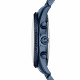Buy Shop Michael Kors Lexington Chronograph Blue Dial Blue Steel Strap Watch for Men - MK8480 USA Online
