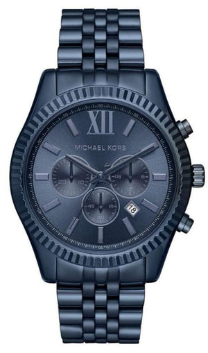 Buy Shop Michael Kors Lexington Chronograph Blue Dial Blue Steel Strap Watch for Men - MK8480 USA Online