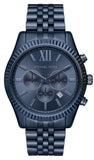 Buy Shop Michael Kors Lexington Chronograph Blue Dial Blue Steel Strap Watch for Men - MK8480 USA Online